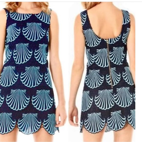 Lily Pulitzer Delia Scalloped Hem Shift - NWOT - Size 0 - Picture 2 of 7